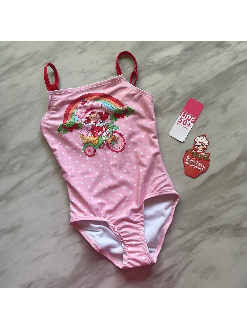 Strawberry Shortcake Girl’s Size XS One-Piece Swimsuit